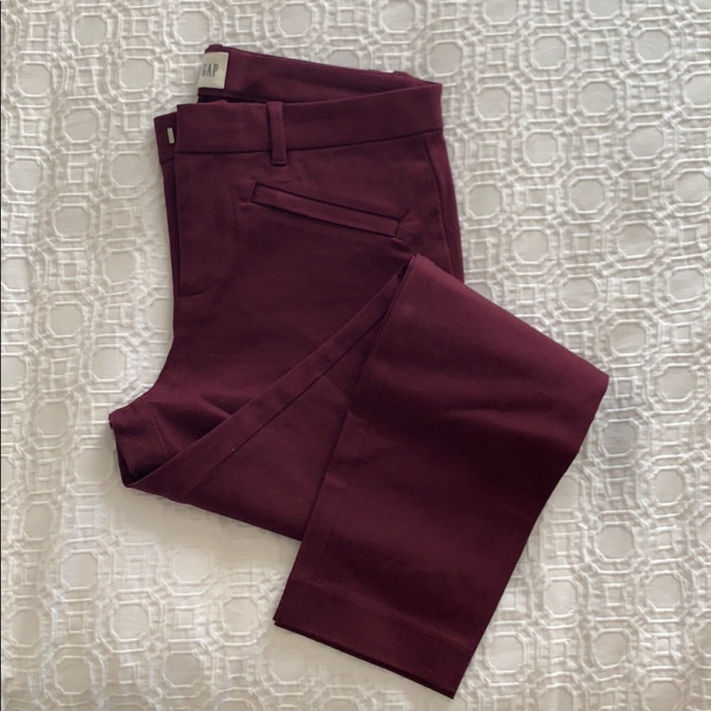Eggplant Skinny Stretch Dress Pants